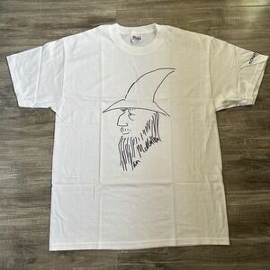Vintage 2002 Ian McKellen Lord Of The Rings Wizard Gandalf Shirt Size L Sketch